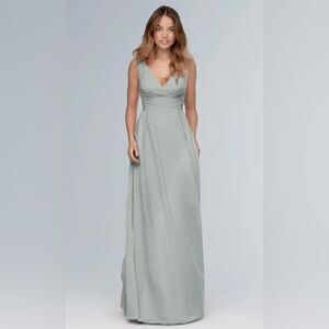Wtoo - by Watters Bridesmaid Dress Jenson in Eucalyptus color